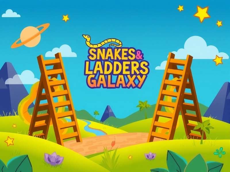 Snakes And Ladders Galaxy Game Board